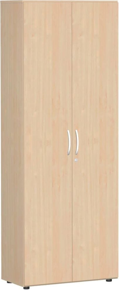 Aktenschrank Geramöbel Mailand S-386100, 80x216x42cm (BxHxT), 2 Flügeltüren,
Bogengriff, abschließbar, ahorn