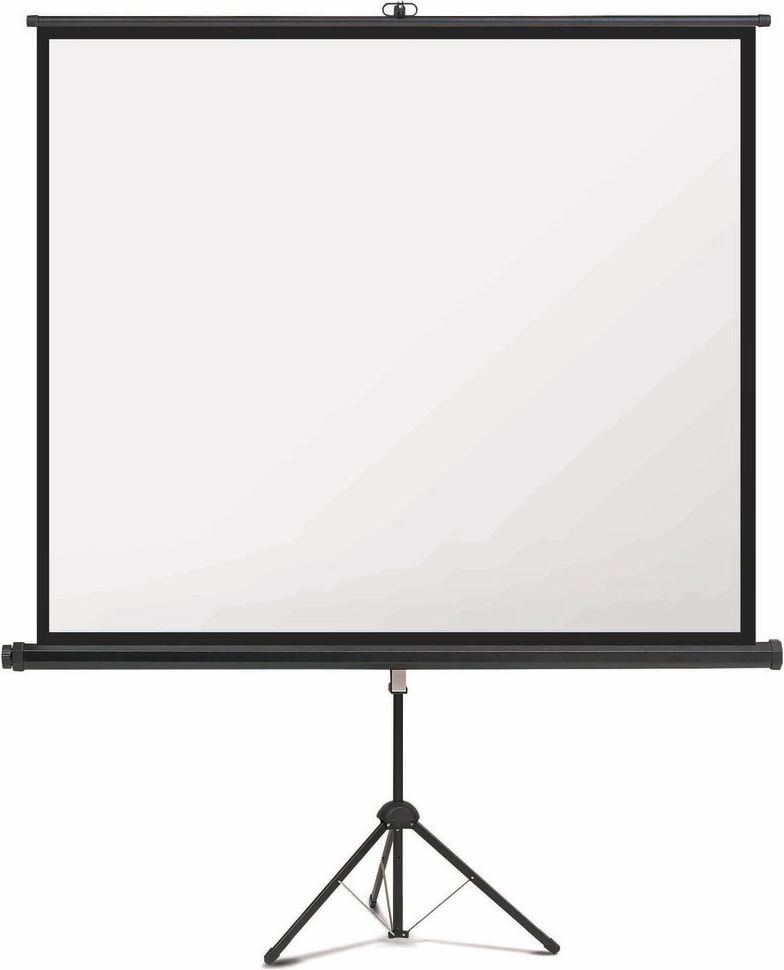 Stativ-Leinwand Magnetoplan 202501939, Projektionsfläche 211x160cm, Format 4:3,
stufenlose Höheneinstellung, einklappbares
Dreibein-Stativ, 4K HD