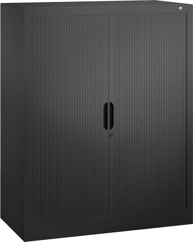 Aktenschrank CP Omnispace 3232-00, 100x123x42cm (BxHxT), 2 Querrollläden,
2 Fachböden, 3 Ordnerhöhen, anthrazit