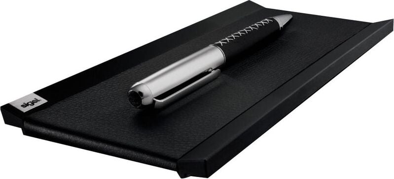 Stifteschale Sigel Cintano:S SA534, Lederimitat, schwarz
