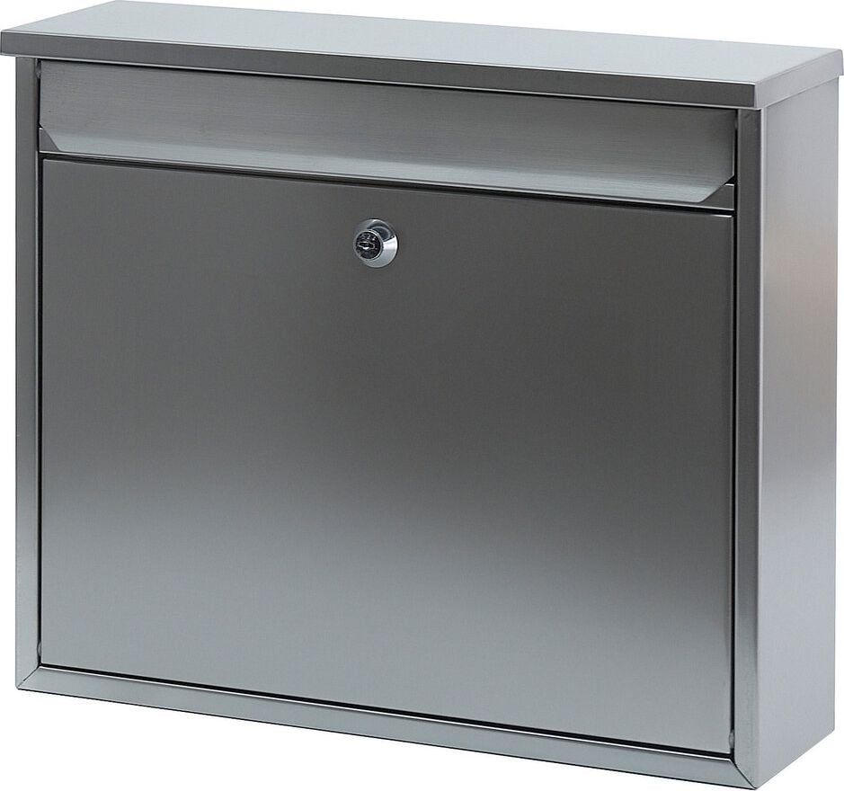 Briefkasten V-Part Granadan, 315x360x110 (HxBxT), Edelstahl matt, silber