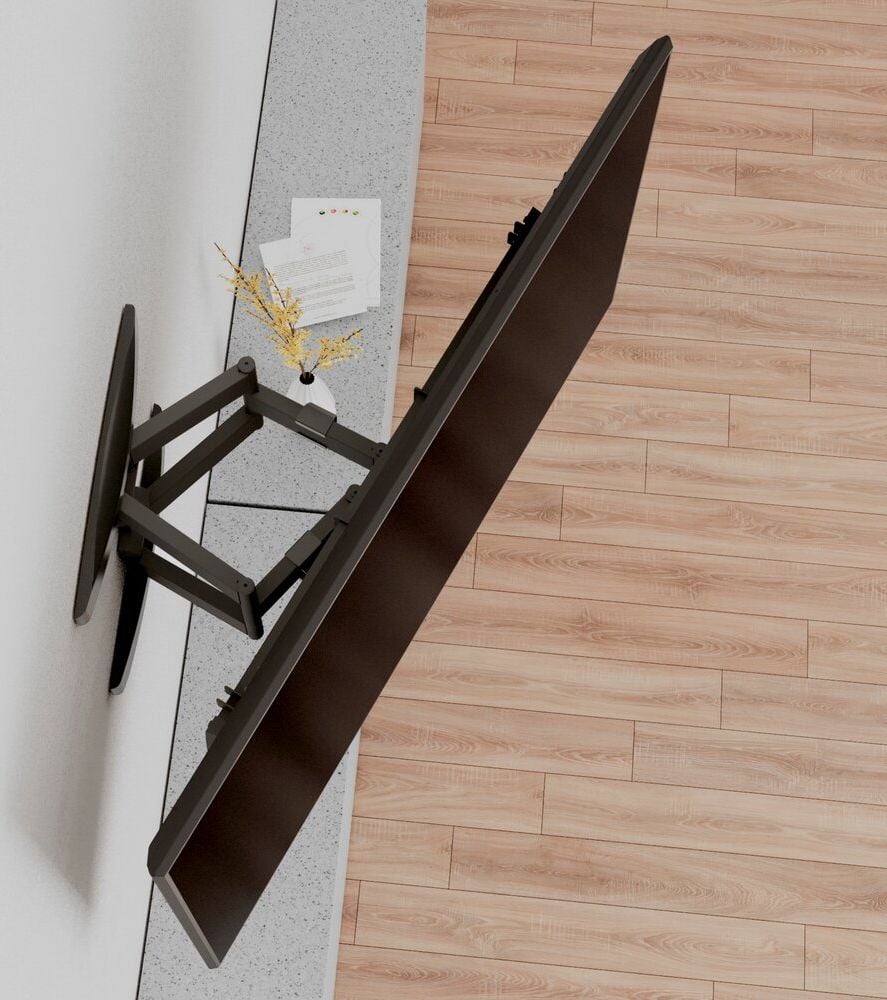 TV-Wandhalterung Hama 00220839, für 37-120 Zoll, schwenkbar, neigbar,
ausziehbar, schwarz
