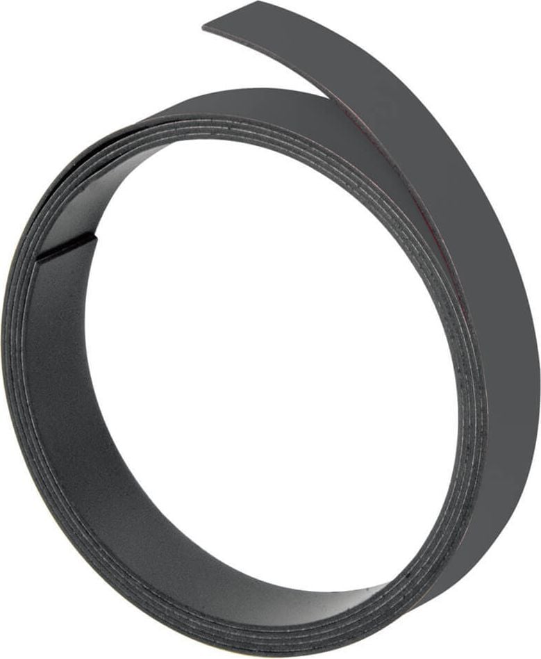 Magnetband Franken M802, 1m/10mm, 1mm stark, magnetisch, schwarz