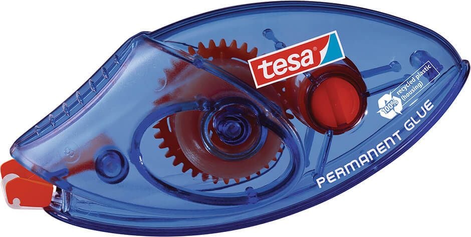 Kleberoller Tesa ecoLogo 59090-00005-05 permanent, 8,4mm breit/8,5m lang, permanent, Einweg