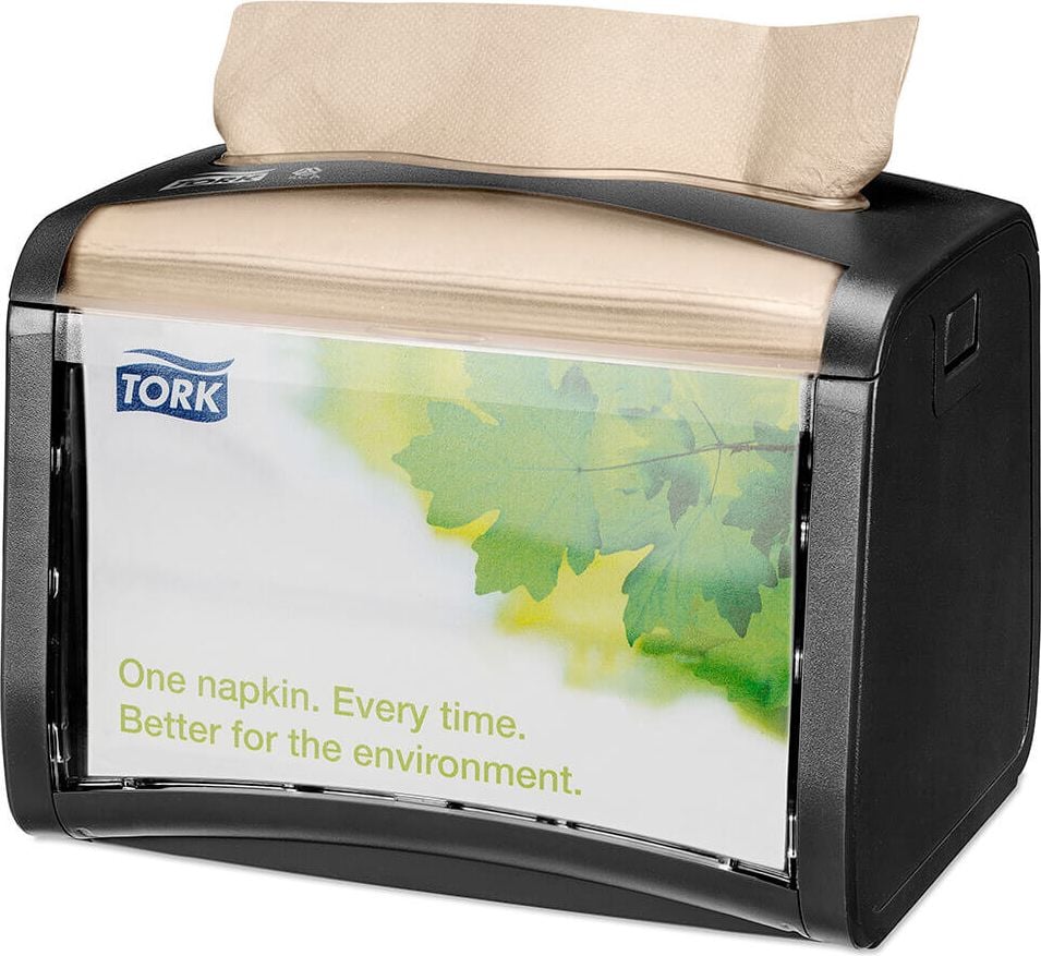 Serviettenspender Tork Xpressnap Tischspender 272611/272613, 20,1x15,5x15cm (BxHxT), Kunststoff, 2
Werbefenster, grau