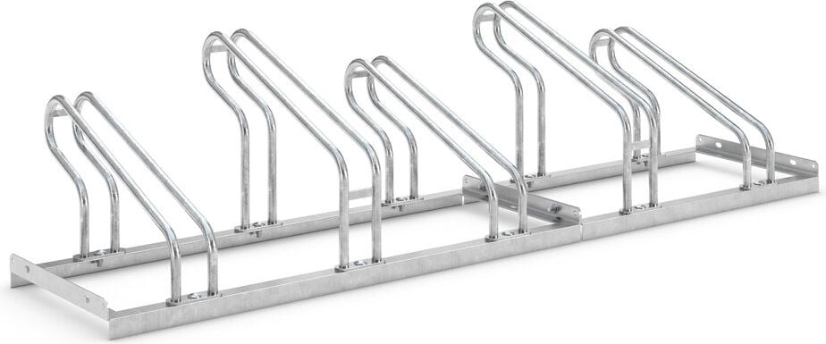 Fahrradständer WSM Bügelparker 2055, verzinkt, selbststehend, 175cm lang, für 5
Fahrräder, bis zu 55mm Reifenbreite,
Reihenverbindung möglich
