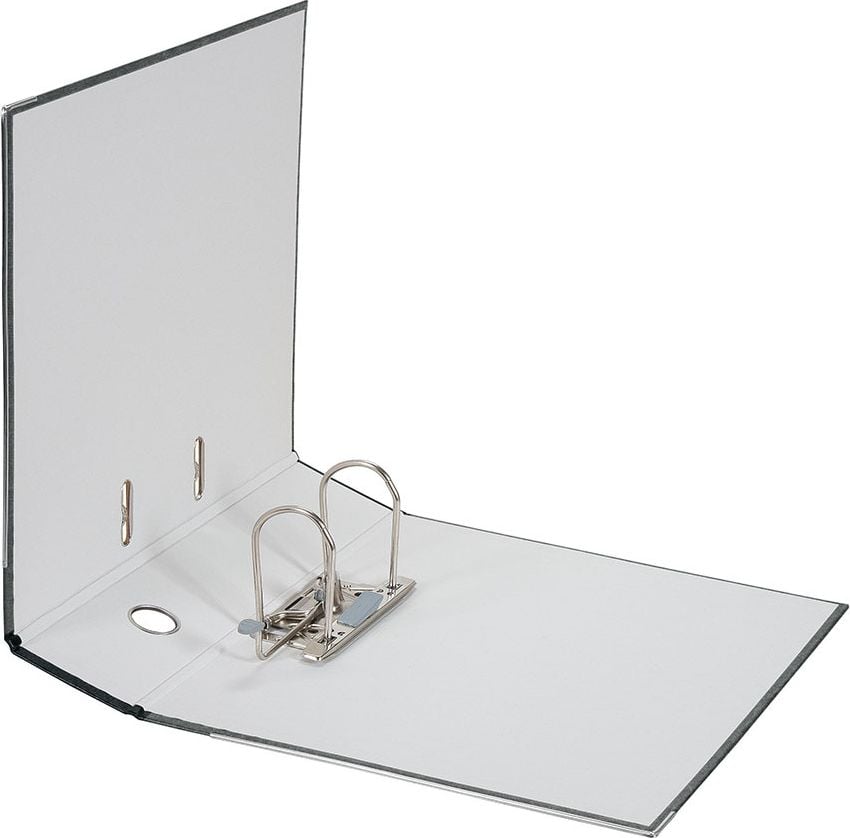 Ordner A4 Falken Recycling Plus 11286523, 80mm, Wolkenmarmor, A4, 8cm Rücken, schwarzer Rücken, Pappeinband, schwarz