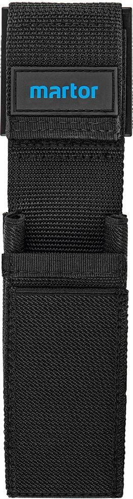 Gürteltasche MARTOR S 9920.08, 215x53x23mm, 2 Fächer, 2 Schlitze, Nylon, Clip- und Klettbefestigung, schwarz