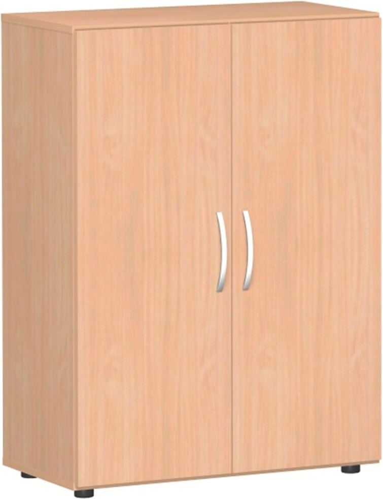 Aktenschrank Geramöbel Mailand S-383102, 80x110,4x42cm (BxHxT),
2 Flügeltüren, Bogengriff, buche