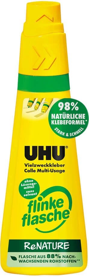 Klebstoff Uhu Flinke Flasche ReNATURE 46340, Flasche 40g, lösungsmittelfrei