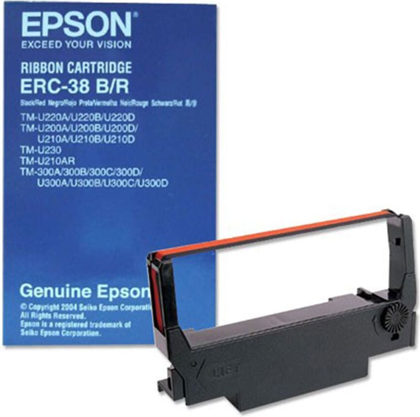 Epson Farbband S015376, Nylon schwarz/rot