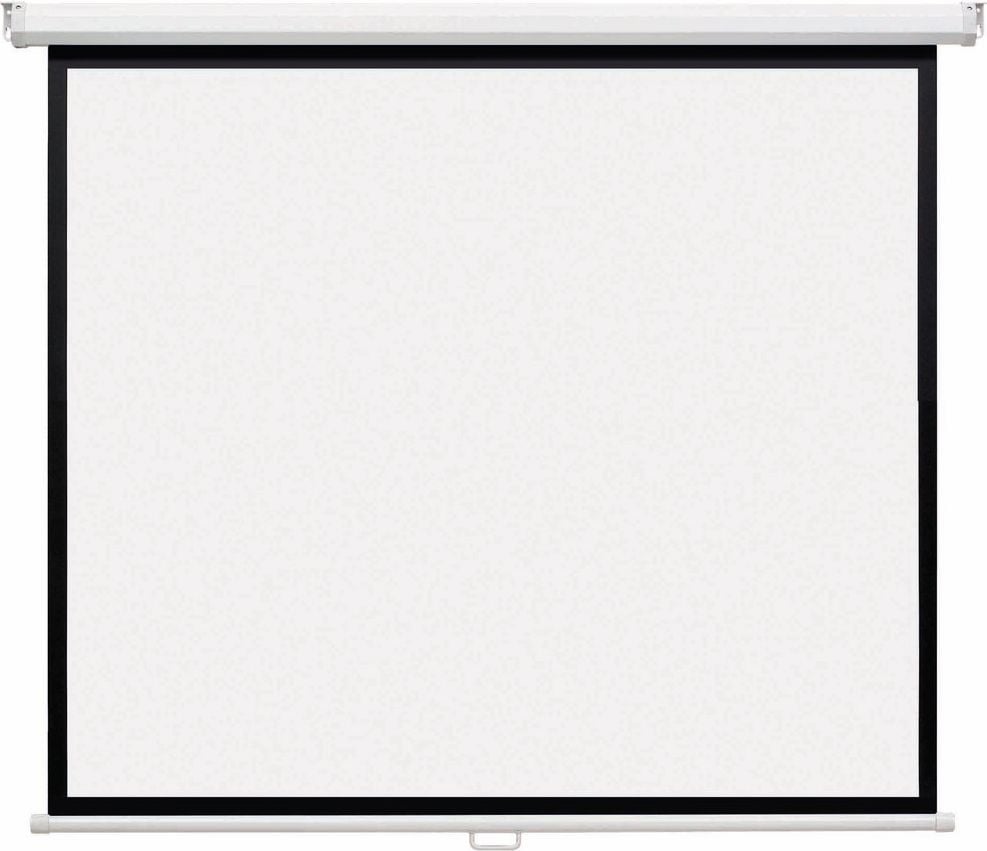 Rollo-Leinwand Magnetoplan manuell 202501926, Projektionsfläche 200x200cm, Format 1:1, für
Wand-, Decken- oder Frontmontage, 4K HD