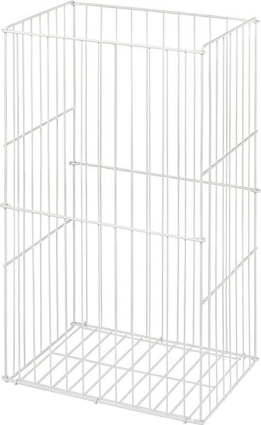 Handtuchpapier Abfallkorb Satino by WEPA large 330110, 60 Liter, Draht pulverbeschichtet, weiß