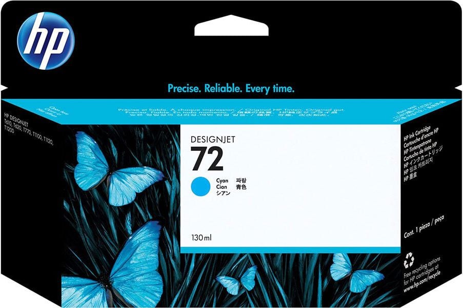 HP Tintenpatrone C9371A Nr. 72, cyan, 130ml