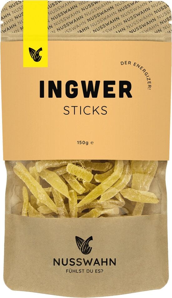 Fruits nusswahn Ingwer Sticks, Pack à 125g