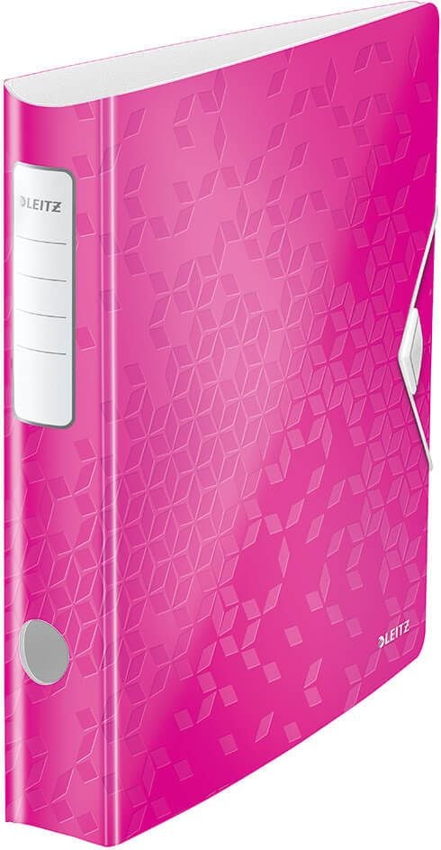 Ordner A4 Leitz Active WOW 1107, 65mm, Polyfoam, A4, 6,5cm Rücken, 180 Grad, Kunststoff, pink