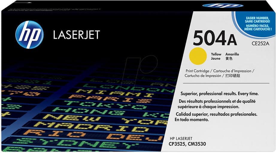 HP Lasertoner CE252A Nr. 504A, yellow, 7.000 Seiten