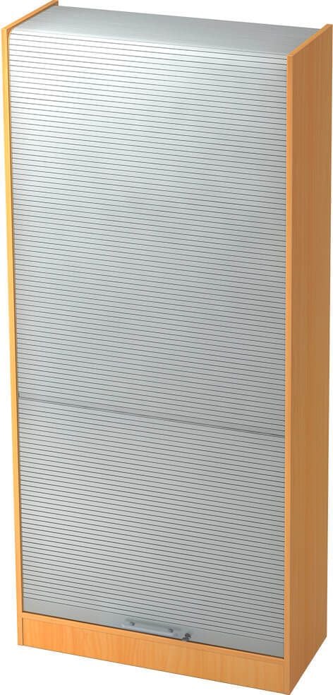 Aktenschrank Hammerbacher Solid SET90, 90x200,4x40cm (BxHxT), 1
Rollladen, Relinggriff, buche