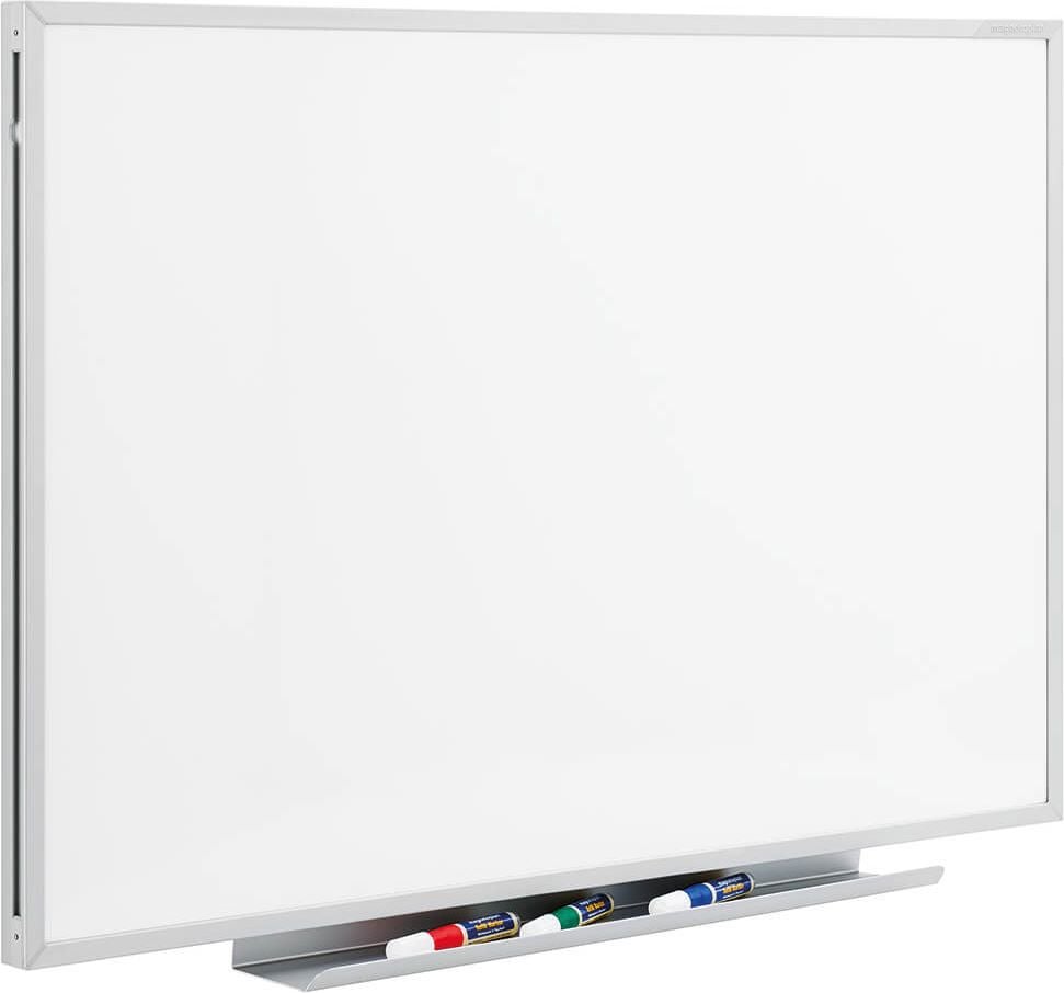 Whiteboard Magnetoplan ferroscript 1240200, 90x120cm, emailliert, trocken abwischbar,
Wandaufhängung