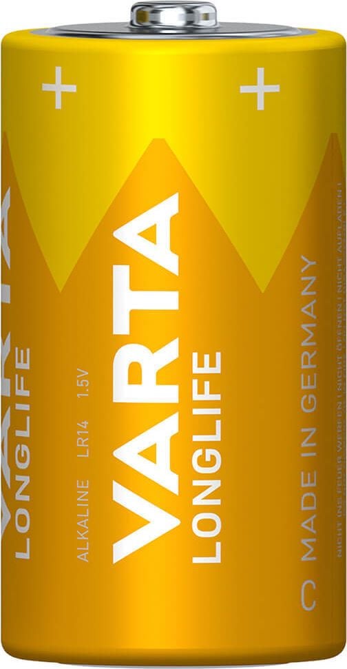 Batterien Varta Longlife Baby (C), 1,5V, Pack 2 Stück