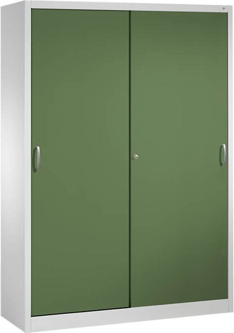 Werkstattschrank CP Serie 2000 Werkzeugschrank 2159-00, 160x195x50cm (BxHxT), 8 Böden,
Mitteltrennwand, 2 Schiebetüren, Bügelgriffe, hellgrün