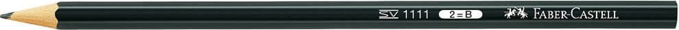 Bleistifte Faber-Castell 1111, lackiert, 6-eckig, Pack 12 Stück, 2B