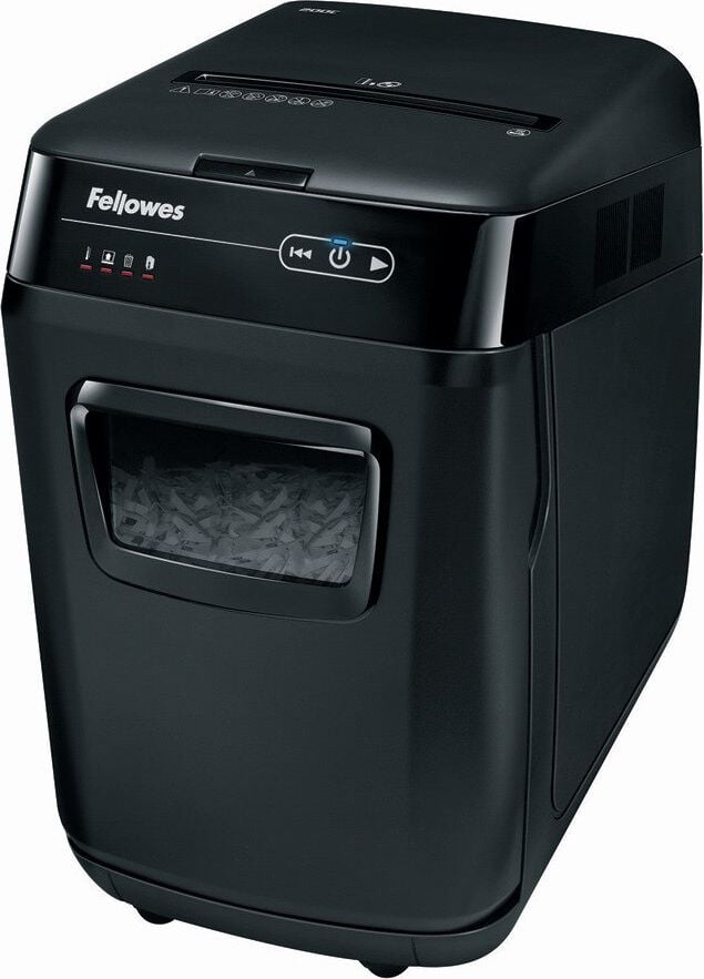 Aktenvernichter Fellowes AutoMax 200C 4653601, 4x38mm Partikelschnitt, ca. 200 Blatt, 32 Liter Behälter