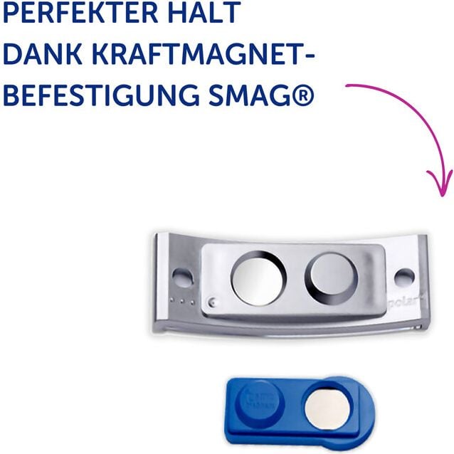 Namensschilder Avery Zweckform POL30MA66-5DR, 70x30mm, verdrehsicher, Doppelmagnet, Edelstahl-Optik, Pack 5 Stück