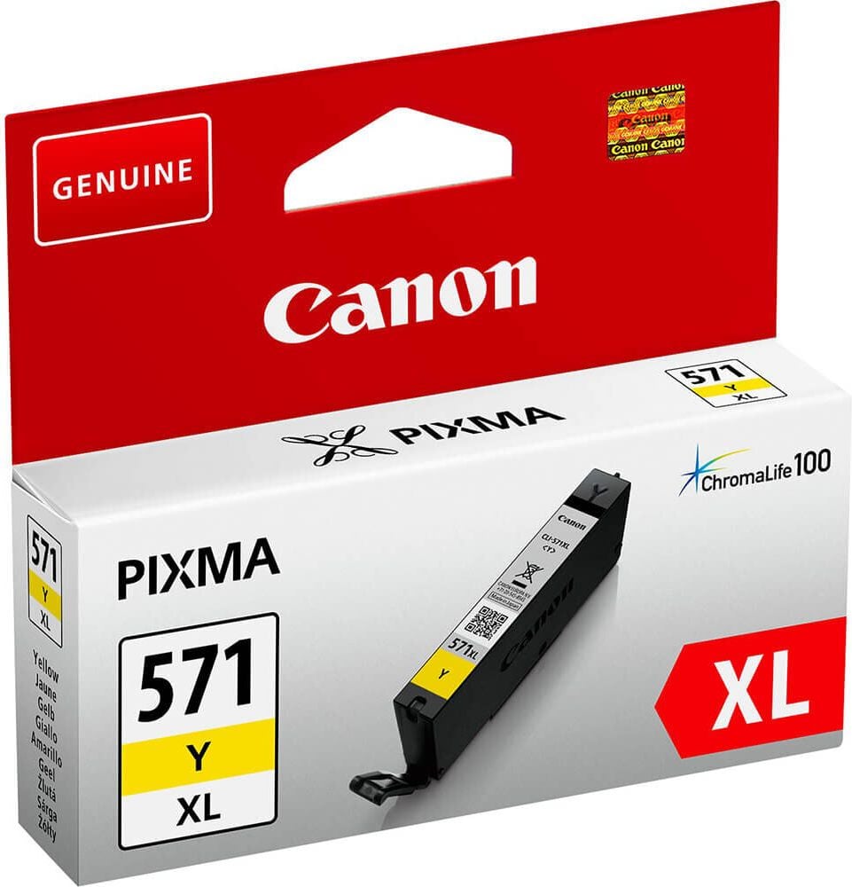 Canon Tintenpatrone CLI-571YXL, yellow, (0334C001), 11ml