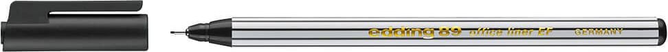Fineliner Edding 89 office fineliner EF, ca. 0,3mm, Kunststoffspitze, schwarz