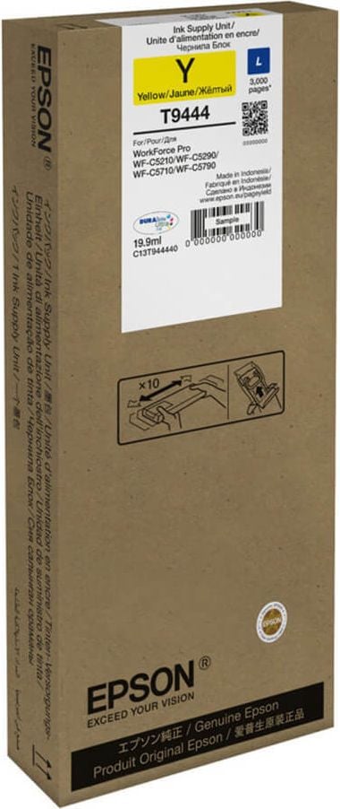 Epson Tintenpatrone T9444 L, yellow, 19,9ml, 3.000 Seiten