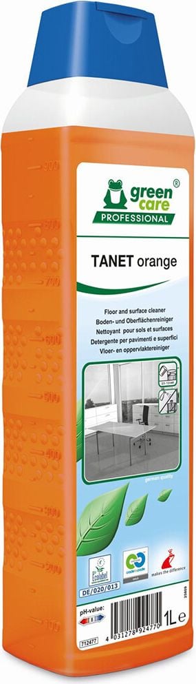 Allzweckreiniger green care professional TANET orange, Boden- und Oberflächenreiniger, Flasche 1
Liter, Orangenduft
