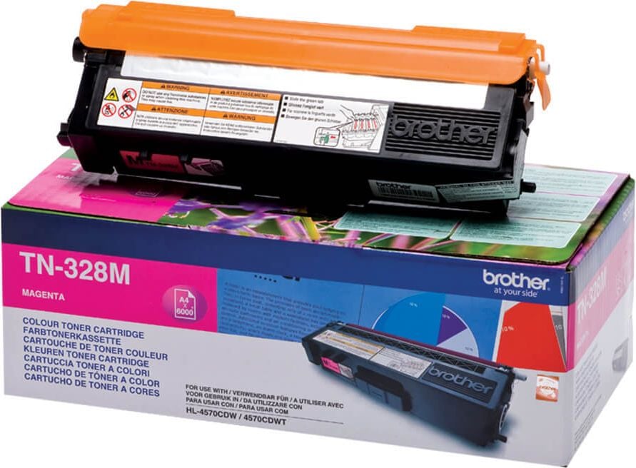 Brother Lasertoner TN-328M, magenta, 6.000 Seiten
