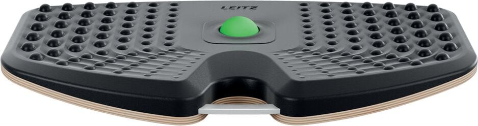 Anti-Ermüdungsboard Leitz Ergo Active Balance Board 6587, 54x6,5x31cm, 14 Grad Neigung, Holz/Schaumstoff, strukturierte Oberfläche, Tragegriff, dunkelgrau, dunkelgrau