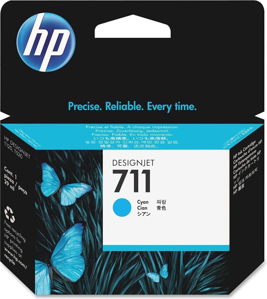 HP Tintenpatrone CZ130A Nr. 711, cyan, 29ml