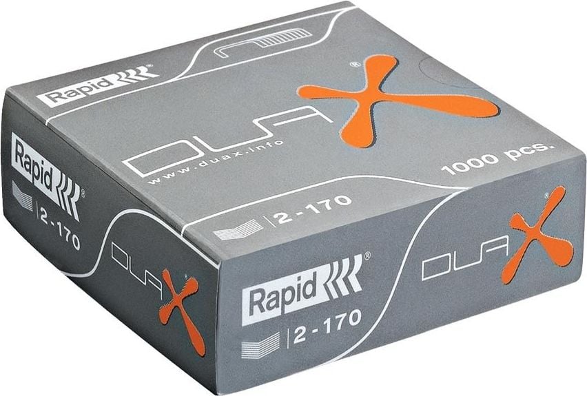 Heftklammern Rapid Duax 21808300, verzinkt, Pack 1.000 Stück
