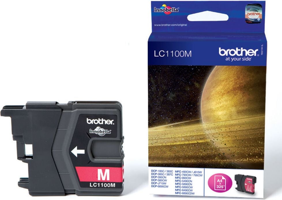 Brother Tintenpatrone LC-1100M, magenta, 325 Seiten