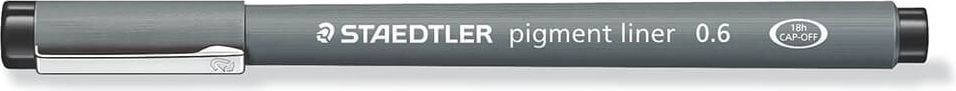 Fineliner Staedtler pigment liner 308 06, ca. 0,6mm, schwarz