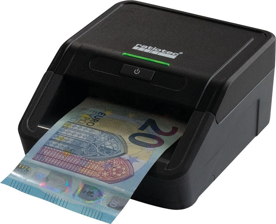 Geldscheinprüfgerät Ratiotec Smart Protect 947568, 7-fach-Prüfung, schwarz, inkl. Netzkabel