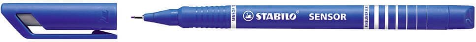 Fineliner STABILO SENSOR fein 189, F, ca. 0,3mm, gefederte Spitze, blau