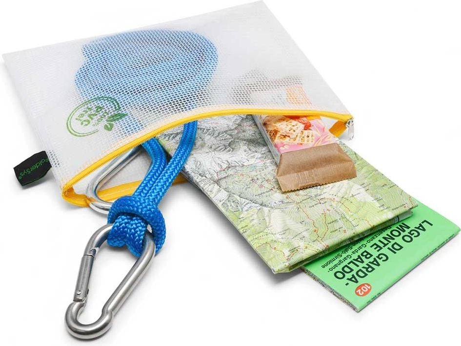Kleinkrambeutel Foldersys A5 40604-60, Reißverschluss gelb, EVA, transparent, Pack 10 Stück