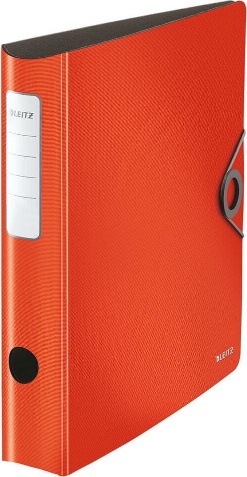 Ordner A4 Leitz Active Solid 1048, 65mm, Polyfoam, A4, 6,5cm Rücken, 180 Grad, Kunststoff, hellrot