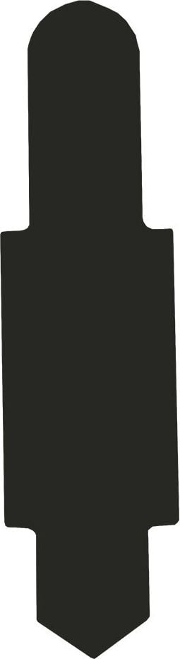 Stecksignale Elba, 15x55 mm, PVC, Pack 100 Stück, schwarz