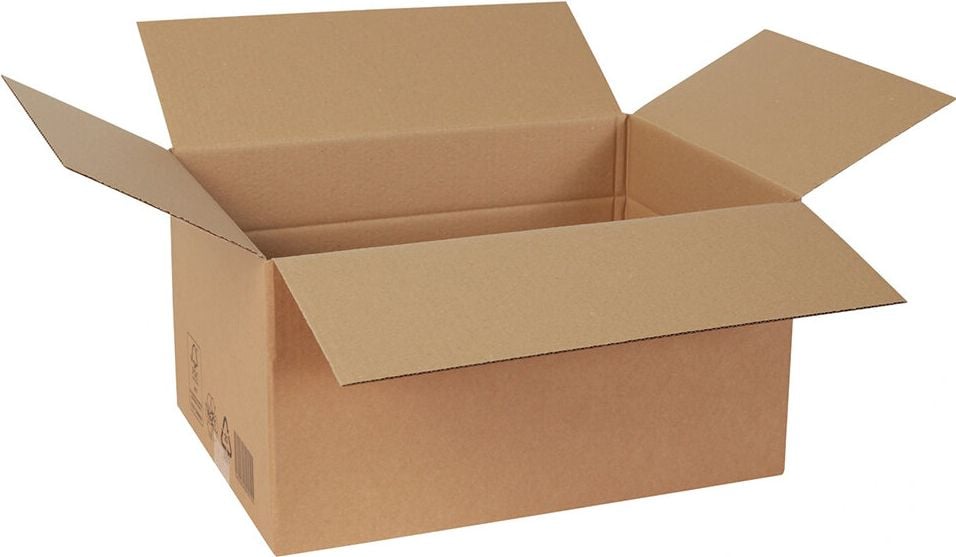 Versandkarton FEFCO 0201 KWP2-019, 430x310x230mm (LxBxH), braun, ein
Höhenriller, Pack 20 Stück
