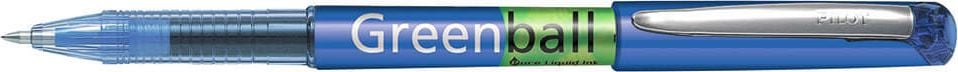 Tintenroller Pilot Greenball begreen BL-GRB7-BG 2222, ca. 0,4mm, nachfüllbar, Edelstahlspitze,
Kappe mit Clip, Gehäusefarbe=Schreibfarbe, blau