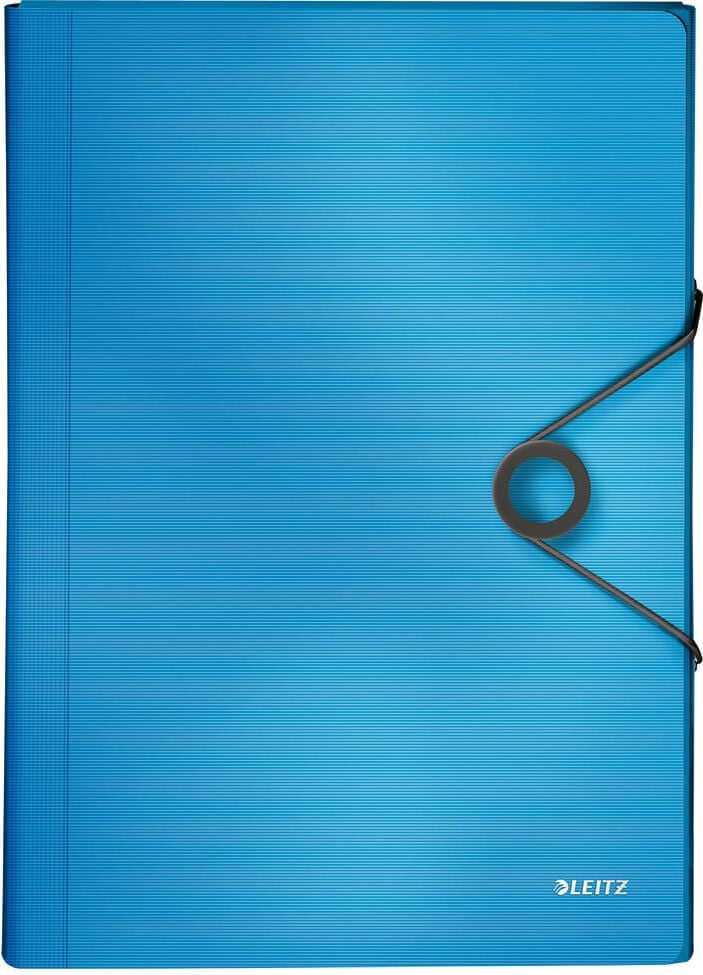 Fächermappen Leitz Solid Projektmappen 4579, A4, 5 Fächer, Gummizugverschluss, PP, Pack 5
Stück, hellblau