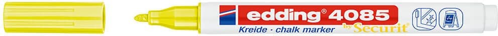 Kreidemarker Edding 4085 chalk marker, ca. 1-2mm, Rundspitze, neongelb