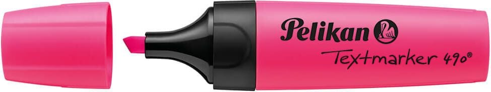 Textmarker Pelikan 490, Spezialspitze in 3 Breiten, rosa