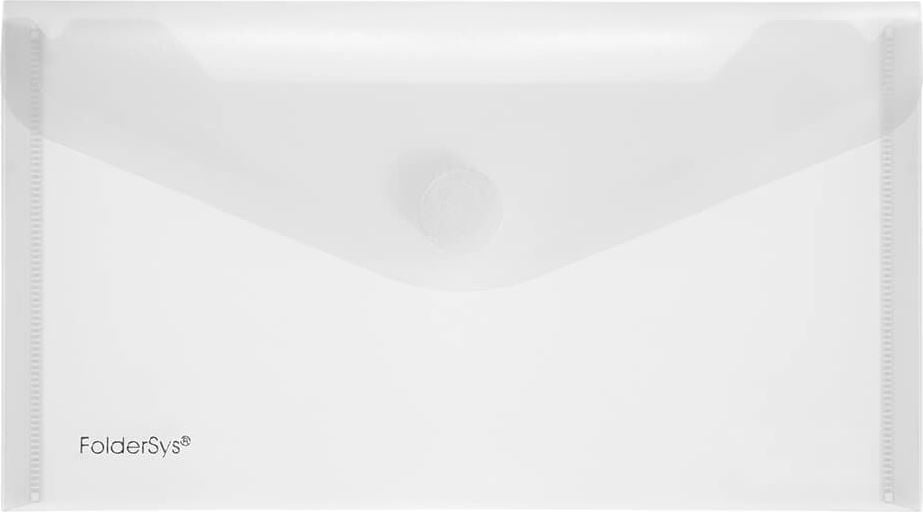 Dokumententaschen Foldersys DIN-lang 40103-04, Klettverschluss, transluzent, transparent,
Pack 10 Stück, transparent