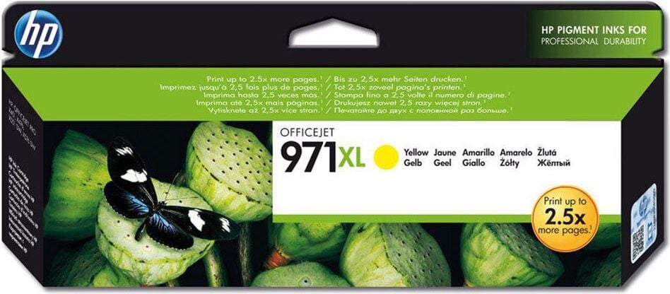 HP Tintenpatrone CN628AE Nr. 971XL, yellow, 6.600 Seiten